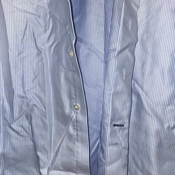 Joseph Abboud L/S Button down collared striped Men’s 100% Cotton Size 17 34/35 - Picture 4 of 11